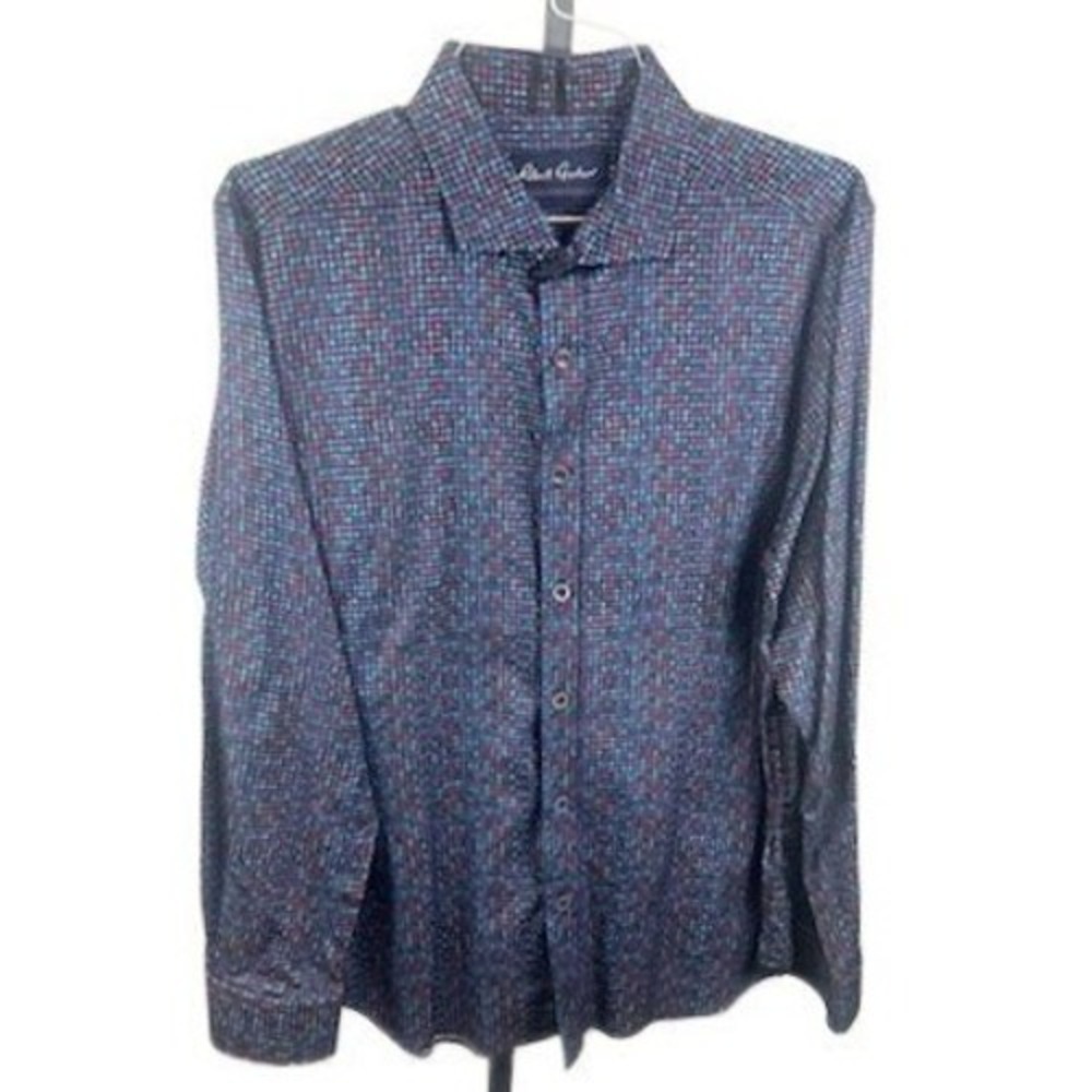 Robert Graham Shirt‎ Men's Size XL Modern Americana Geometric Print  Multi Y2K